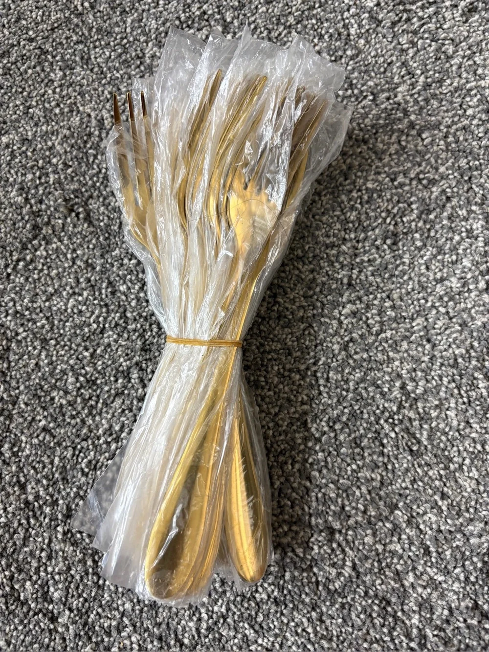 Gold stainless steel Forks - Heavy